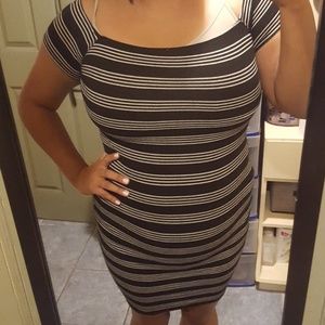 Striped sexy dress